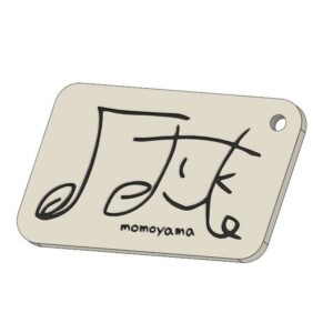 「公式ももやまロゴアクスト（黒紐）」